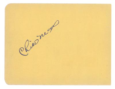 Lot #831 Chico Marx and Leo B. Gorcey Signatures - Image 1