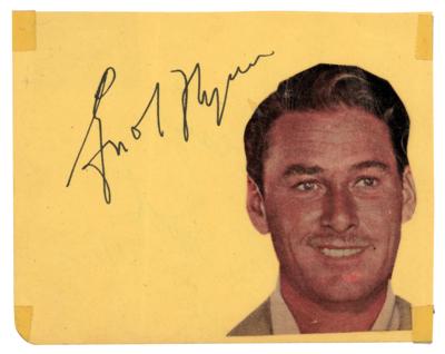 Lot #801 Errol Flynn and Elizabeth Taylor Signatures - Image 1