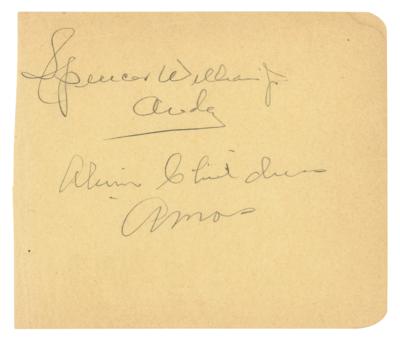 Lot #767 Amos 'n' Andy Signatures