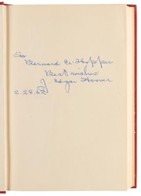 Lot #241 J. Edgar Hoover Signed Book - Image 4