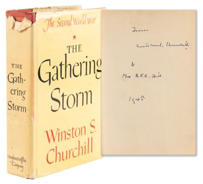 Winston Churchill Signed First Edition Book - The Gathering