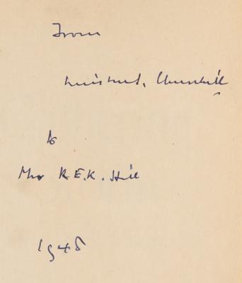 Lot #155 Winston Churchill Signed First Edition Book - The Gathering Storm - Image 2