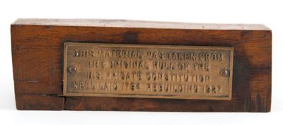 Lot #379 USS Constitution 1927 Restoration Hull Wood - Image 1