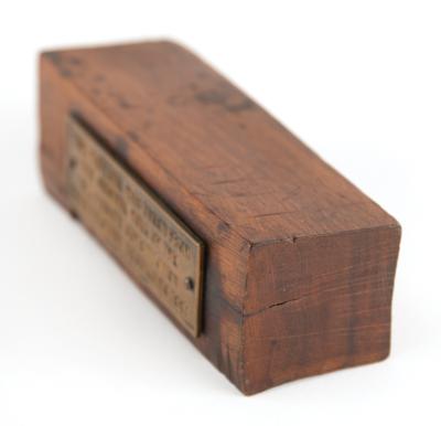 Lot #379 USS Constitution 1927 Restoration Hull Wood - Image 3