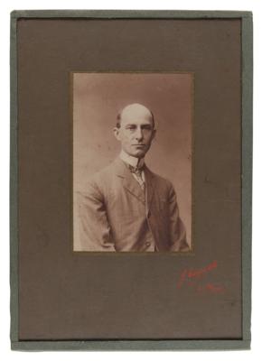 Lot #387 Wilbur Wright Studio Portrait from Le