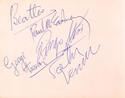 Lot #637 Beatles Signatures (June 9, 1963) ?Obtained at King George?s Hall in Blackburn, Lancashire - Image 1