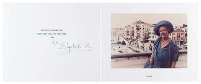 Lot #225 Elizabeth, Queen Mother Signed Christmas