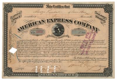 Lot #227 William Fargo Document Signed