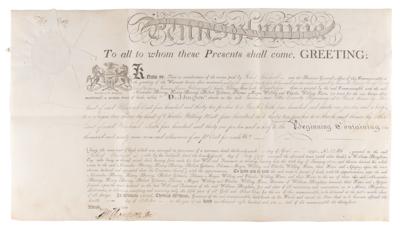 Lot #274 Thomas McKean Document Signed