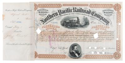 Lot #203 Frederick Billings Document Signed - Image 1