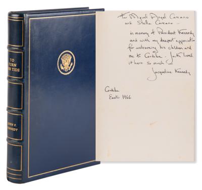 Lot #90 Jacqueline Kennedy's Signed Presentation