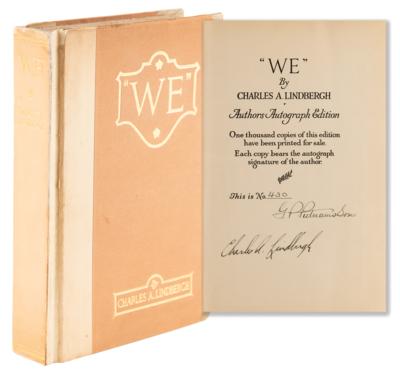 Lot #385 Charles Lindbergh Signed Book - We