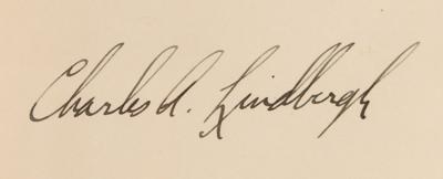 Lot #385 Charles Lindbergh Signed Book - We - Image 2