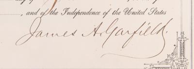 Lot #29 James A. Garfield Document Signed as President - Image 3