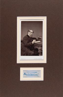 Lot #618. Charles Dickens Signature