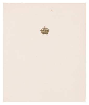 Lot #226 Elizabeth, Queen Mother Signed Christmas Card (1955) - Image 2