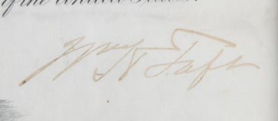 Lot #119 William H. Taft Document Signed as President - Image 2