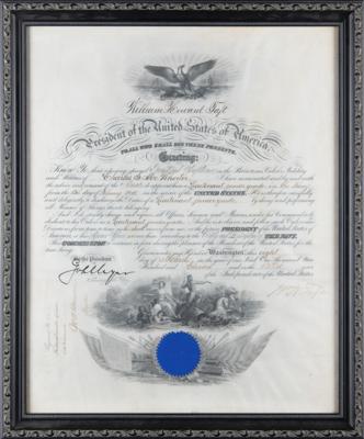 Lot #119 William H. Taft Document Signed as President - Image 3