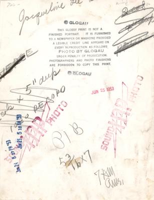 Lot #91 Jacqueline Kennedy Original Wire Photograph by Edith Glogau - Image 2