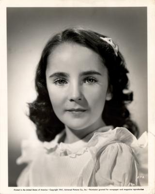 Lot #862 Elizabeth Taylor Early Original Publicity Photograph (1941) - Image 1