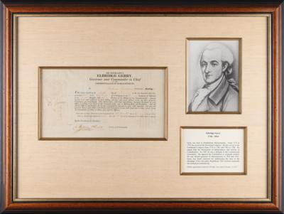 Lot #233 Elbridge Gerry Document Signed