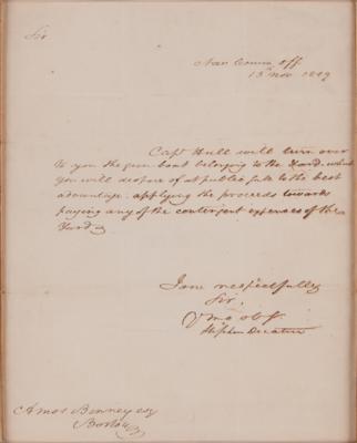 Lot #352 Stephen Decatur Autograph Letter Signed - Image 2