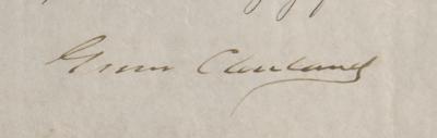 Lot #54 Grover Cleveland Document Signed - Image 3