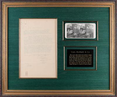 Lot #296 Julius Rosenwald Document Signed