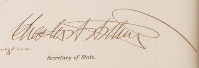 Lot #46 Chester A. Arthur Document Signed as President - Image 3