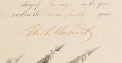 Lot #26 U. S. Grant Document Signed as President - Image 3