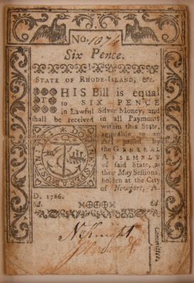 Lot #212 Colonial Currency (3) Notes (1776?1786) - Image 3