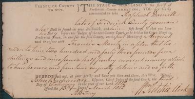Lot #304 Roger B. Taney Document Signed - Image 2