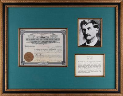 Lot #193 Pat Garrett Document Signed - Friend and