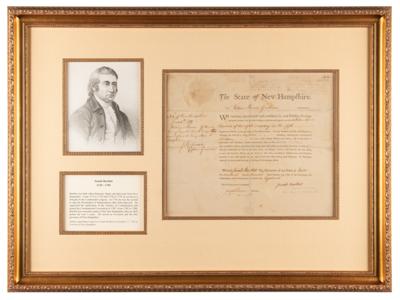 Lot #140 Josiah Bartlett Document Signed