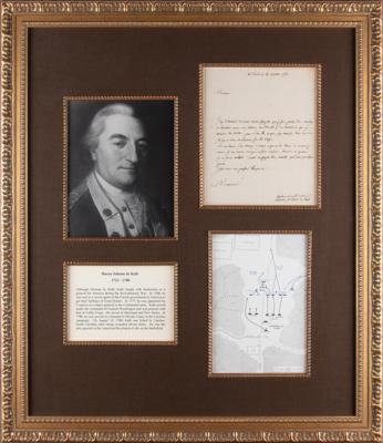 Lot #351 Johann de Kalb Autograph Letter Signed