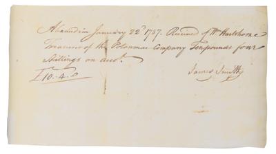 Lot #1 George Washington Document Signed for the Potomac Company - Image 4