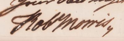 Lot #142 Robert Morris Autograph Letter Signed - Image 3