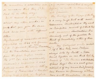 Lot #172 Charles Darwin Letter Signed on 