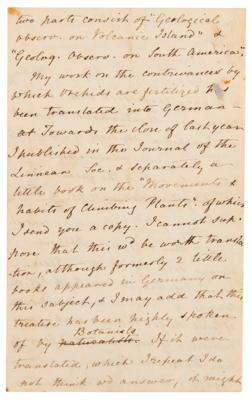 Lot #172 Charles Darwin Letter Signed on 