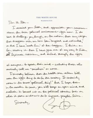 Lot #39 Barack Obama Rare Autograph Letter Signed