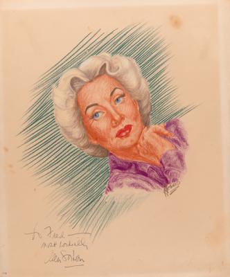 Lot #759 J. Fred Johnson Collection of (60+) Signed Classic Hollywood Actress Sketches - Image 25