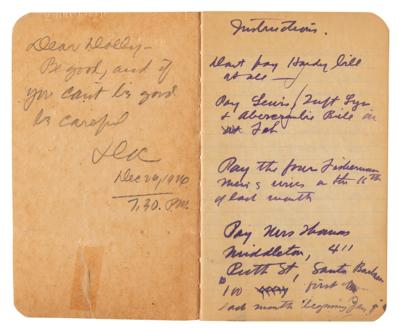 Lot #620 Zane Grey's Handwritten 1927
