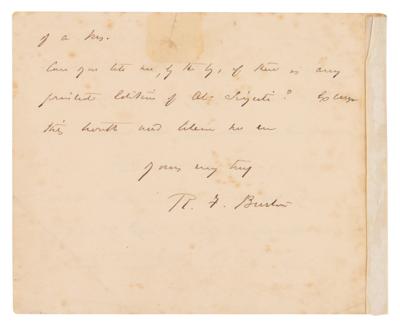 Lot #190 Richard Francis Burton Autograph Letter Signed on Translating the Arabian Nights - Image 3