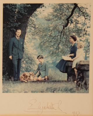 Lot #291 Queen Elizabeth II Signed Photograph
