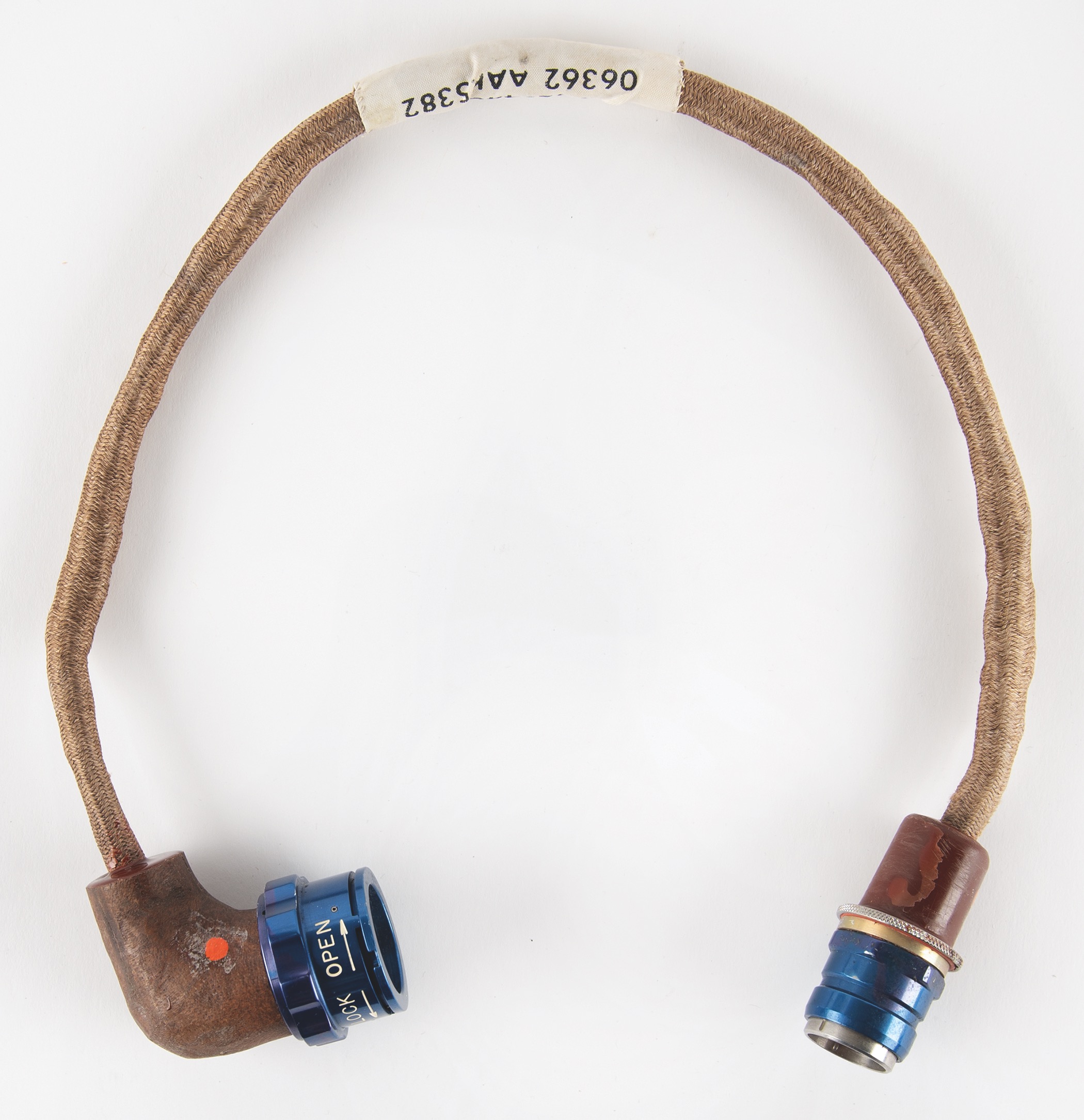 Lot #419 Apollo-era Communications Control Unit Adapter Cable Cable - Image 1