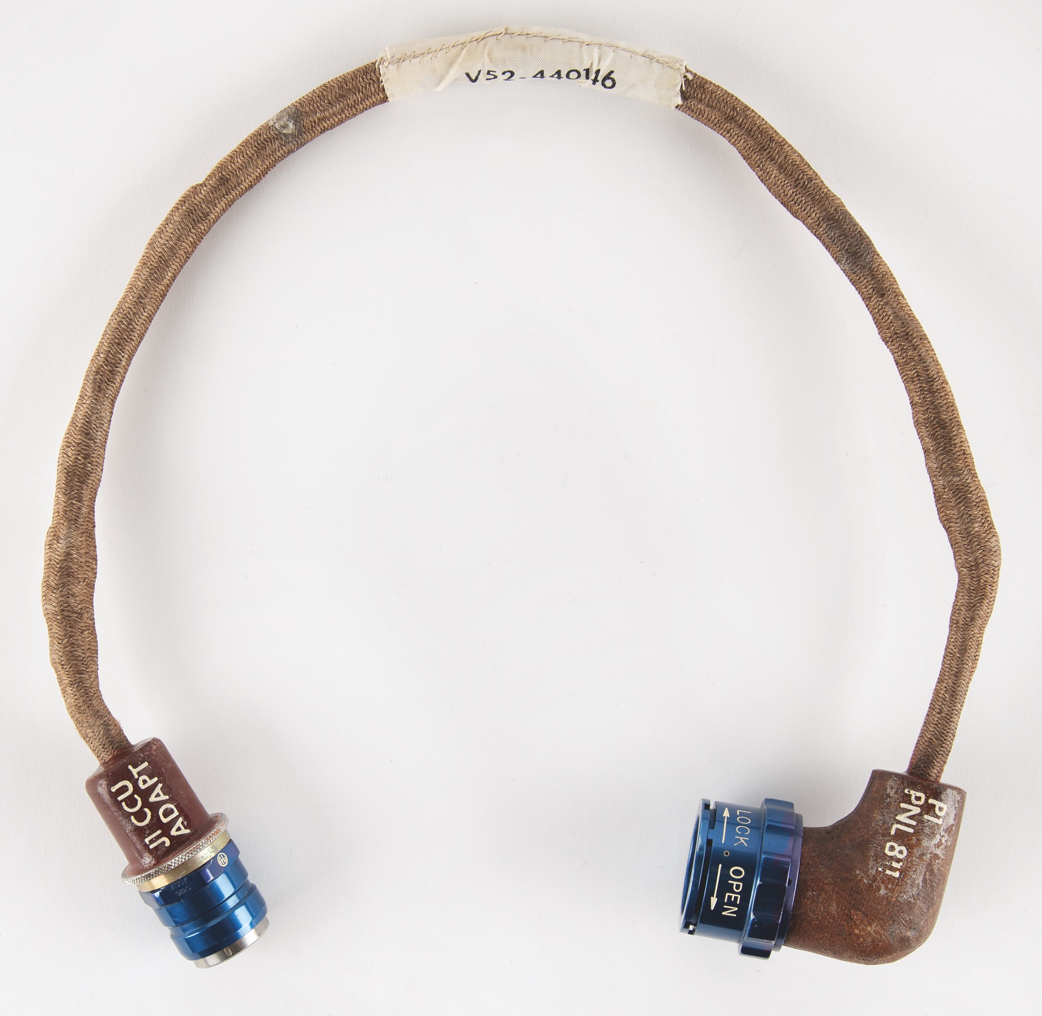 Lot #419 Apollo-era Communications Control Unit Adapter Cable Cable - Image 2