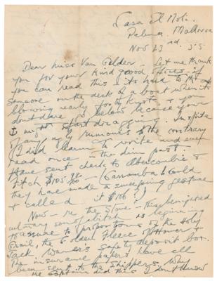 Lot #800 Errol Flynn Autograph Letter Signed - Image 1