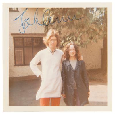 Lot #641 Beatles: John Lennon Signed Candid
