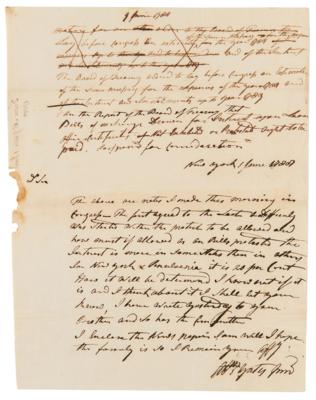 Lot #3 George Washington Hand-Addressed Envelope Panel - Image 2