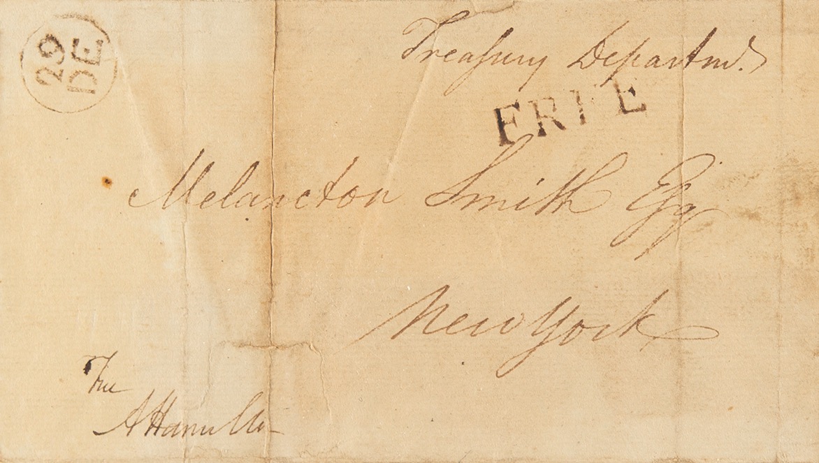 Lot #146 Alexander Hamilton Signed Free Frank